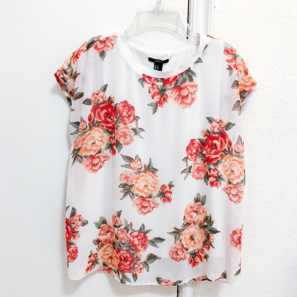 Forever 21 Floral Print Top